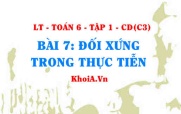 Tính đối xứng trong thế giới tự nhiên, trong nghệ thuật kiến...